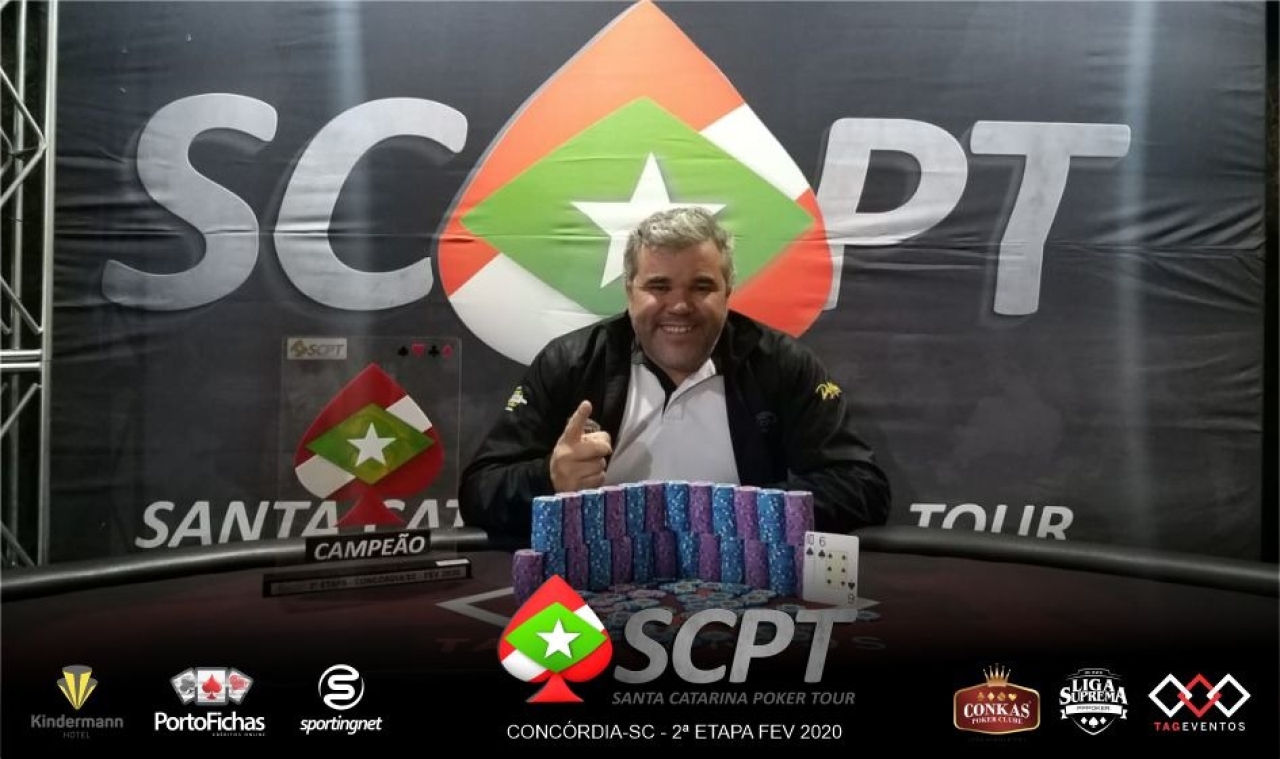 Recreativo de Lages, Luciano Souza está na disputa pela liderança dos rankings online e live do SCPT 2020; saiba mais